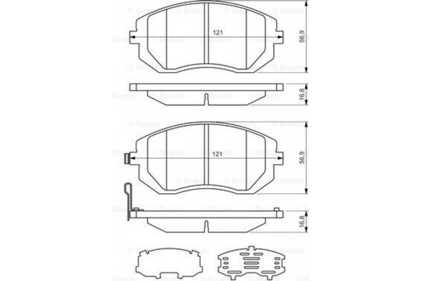 Bosch Σετ τακάκια, Δισκόφρενα - 0 986 494 315