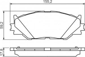 Bosch Σετ τακάκια, Δισκόφρενα - 0 986 494 316