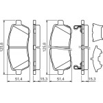 Bosch Σετ τακάκια, Δισκόφρενα - 0 986 494 321