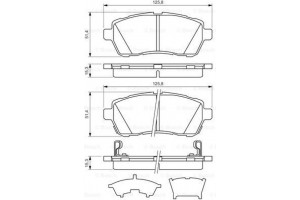 Bosch Σετ τακάκια, Δισκόφρενα - 0 986 494 321