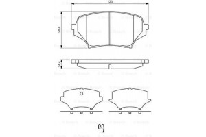 Bosch Σετ τακάκια, Δισκόφρενα - 0 986 494 322