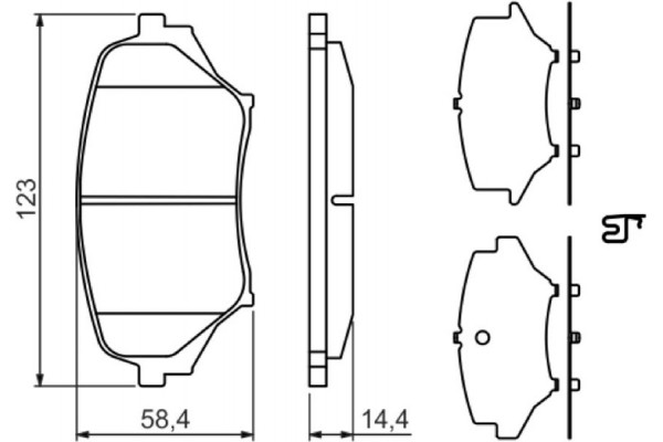Bosch Σετ τακάκια, Δισκόφρενα - 0 986 494 322