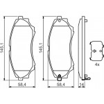 Bosch Σετ τακάκια, Δισκόφρενα - 0 986 494 323