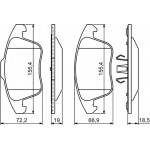Bosch Σετ τακάκια, Δισκόφρενα - 0 986 494 324
