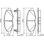 Bosch Σετ τακάκια, Δισκόφρενα - 0 986 494 326