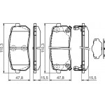 Bosch Σετ τακάκια, Δισκόφρενα - 0 986 494 327