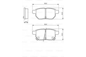 Bosch Σετ τακάκια, Δισκόφρενα - 0 986 494 328