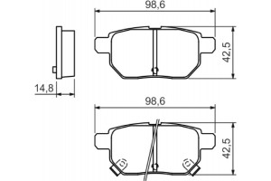 Bosch Σετ τακάκια, Δισκόφρενα - 0 986 494 328
