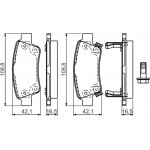Bosch Σετ τακάκια, Δισκόφρενα - 0 986 494 329