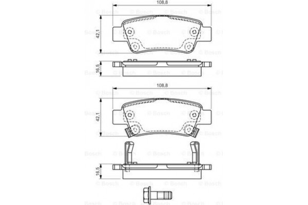 Bosch Σετ τακάκια, Δισκόφρενα - 0 986 494 329