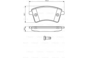 Bosch Σετ τακάκια, Δισκόφρενα - 0 986 494 332