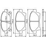 Bosch Σετ τακάκια, Δισκόφρενα - 0 986 494 333