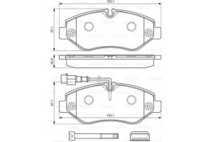 Bosch Σετ τακάκια, Δισκόφρενα - 0 986 494 334