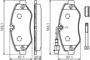 Bosch Σετ τακάκια, Δισκόφρενα - 0 986 494 334