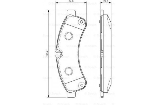 Bosch Σετ τακάκια, Δισκόφρενα - 0 986 494 335