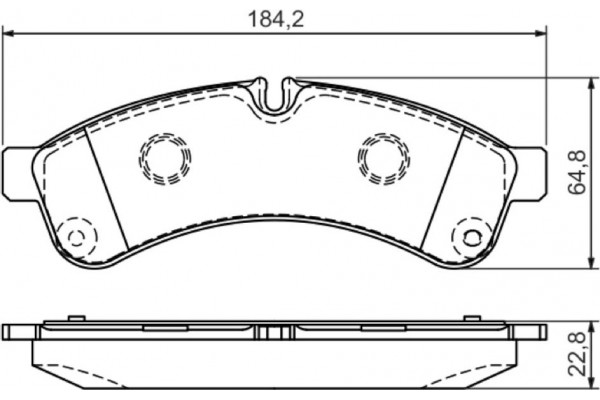 Bosch Σετ τακάκια, Δισκόφρενα - 0 986 494 335