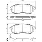 Bosch Σετ τακάκια, Δισκόφρενα - 0 986 494 337