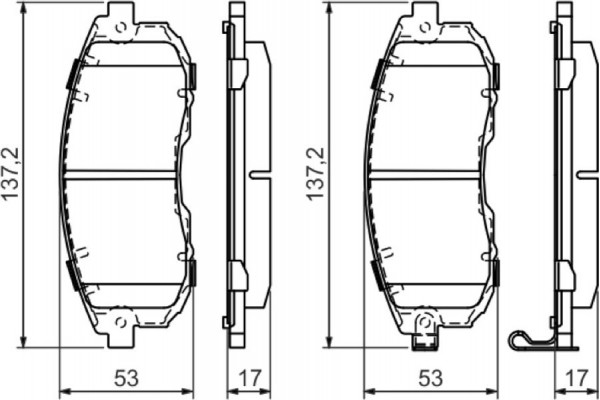 Bosch Σετ τακάκια, Δισκόφρενα - 0 986 494 337