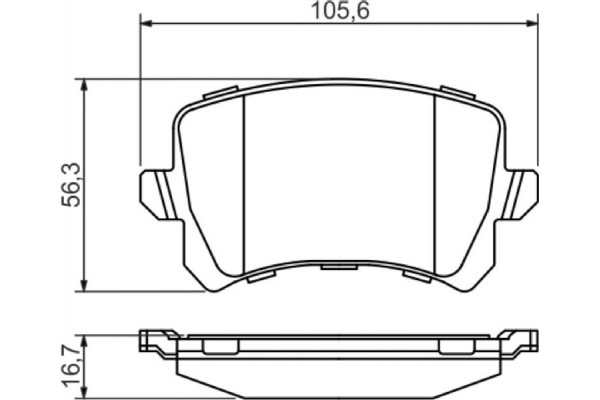 Bosch Σετ τακάκια, Δισκόφρενα - 0 986 494 344