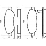 Bosch Σετ τακάκια, Δισκόφρενα - 0 986 494 345