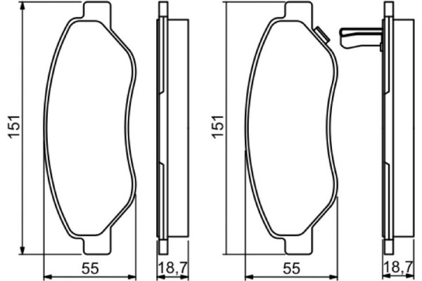 Bosch Σετ τακάκια, Δισκόφρενα - 0 986 494 345
