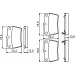 Bosch Σετ τακάκια, Δισκόφρενα - 0 986 494 350