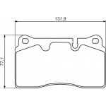 Bosch Σετ τακάκια, Δισκόφρενα - 0 986 494 351