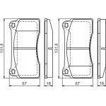 Bosch Σετ τακάκια, Δισκόφρενα - 0 986 494 353