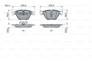 Bosch Σετ τακάκια, Δισκόφρενα - 0 986 494 354