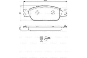 Bosch Σετ τακάκια, Δισκόφρενα - 0 986 494 355