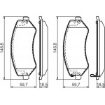 Bosch Σετ τακάκια, Δισκόφρενα - 0 986 494 357