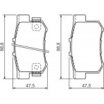 Bosch Σετ τακάκια, Δισκόφρενα - 0 986 494 358