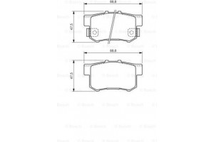Bosch Σετ τακάκια, Δισκόφρενα - 0 986 494 358