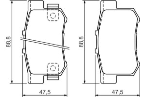 Bosch Σετ τακάκια, Δισκόφρενα - 0 986 494 358