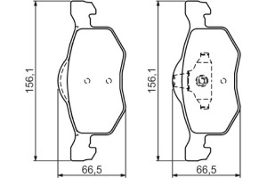 Bosch Σετ τακάκια, Δισκόφρενα - 0 986 494 361