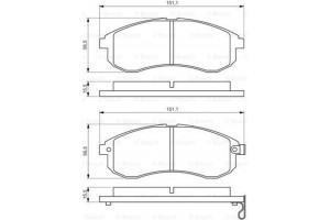 Bosch Σετ τακάκια, Δισκόφρενα - 0 986 494 362