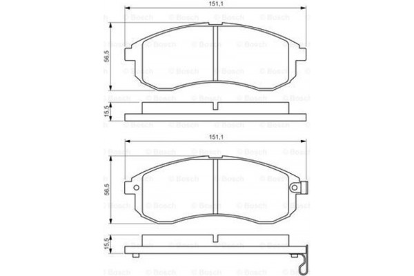 Bosch Σετ τακάκια, Δισκόφρενα - 0 986 494 362