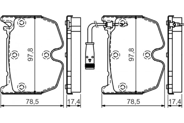Bosch Σετ τακάκια, Δισκόφρενα - 0 986 494 364