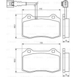 Bosch Σετ τακάκια, Δισκόφρενα - 0 986 494 367