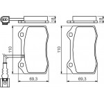 Bosch Σετ τακάκια, Δισκόφρενα - 0 986 494 367