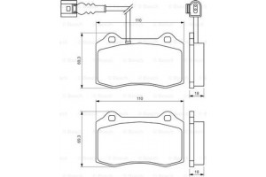 Bosch Σετ τακάκια, Δισκόφρενα - 0 986 494 367