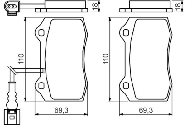 Bosch Σετ τακάκια, Δισκόφρενα - 0 986 494 367