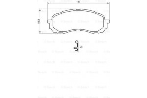 Bosch Σετ τακάκια, Δισκόφρενα - 0 986 494 373