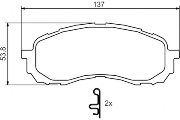 Bosch Σετ τακάκια, Δισκόφρενα - 0 986 494 373
