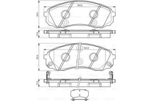 Bosch Σετ τακάκια, Δισκόφρενα - 0 986 494 377