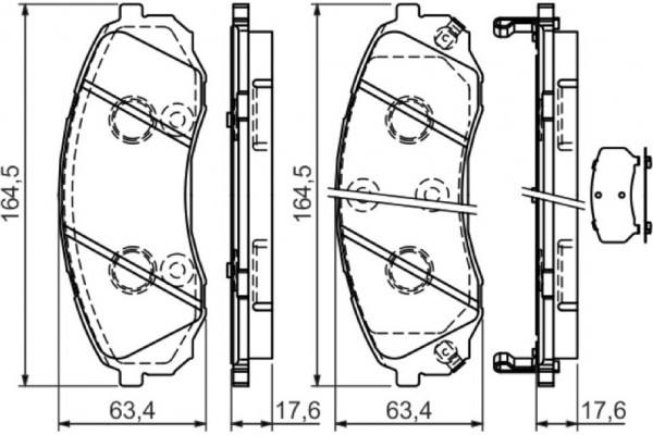 Bosch Σετ τακάκια, Δισκόφρενα - 0 986 494 377