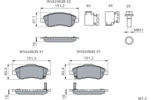 Bosch Σετ τακάκια, Δισκόφρενα - 0 986 494 379