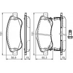 Bosch Σετ τακάκια, Δισκόφρενα - 0 986 494 379