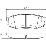 Bosch Σετ τακάκια, Δισκόφρενα - 0 986 494 380
