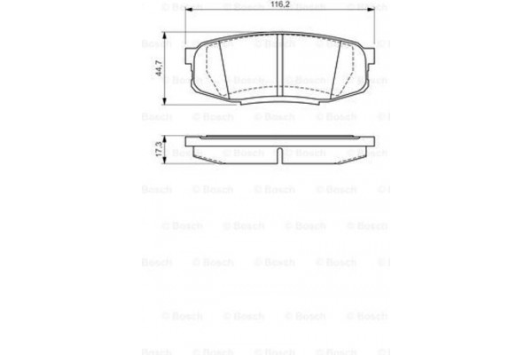 Bosch Σετ τακάκια, Δισκόφρενα - 0 986 494 380